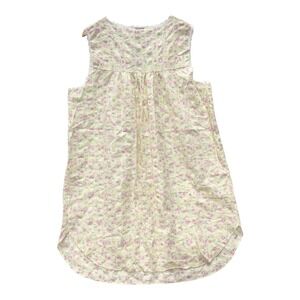 Character Seersucker Floral Lace Trim Nightgown Yellow Sleeveless 2X New NOS
